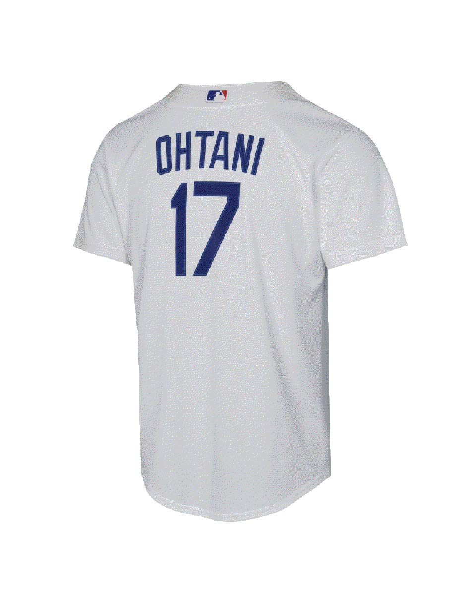 Jersey de los angeles dodgers local de manga corta nike game para niño