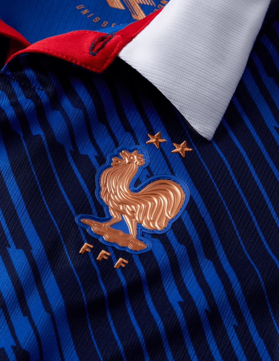 Jersey de Selección de fútbol de Francia local manga corta Mundial Nike fan para niño