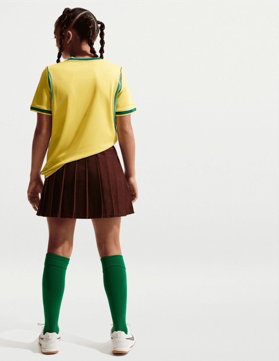 Jersey de Selección de fútbol de Brasil local jugador para niña 5