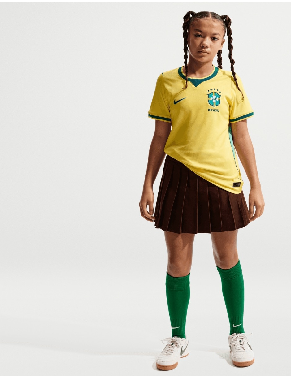 Jersey de Selección de fútbol de Brasil local jugador para niña