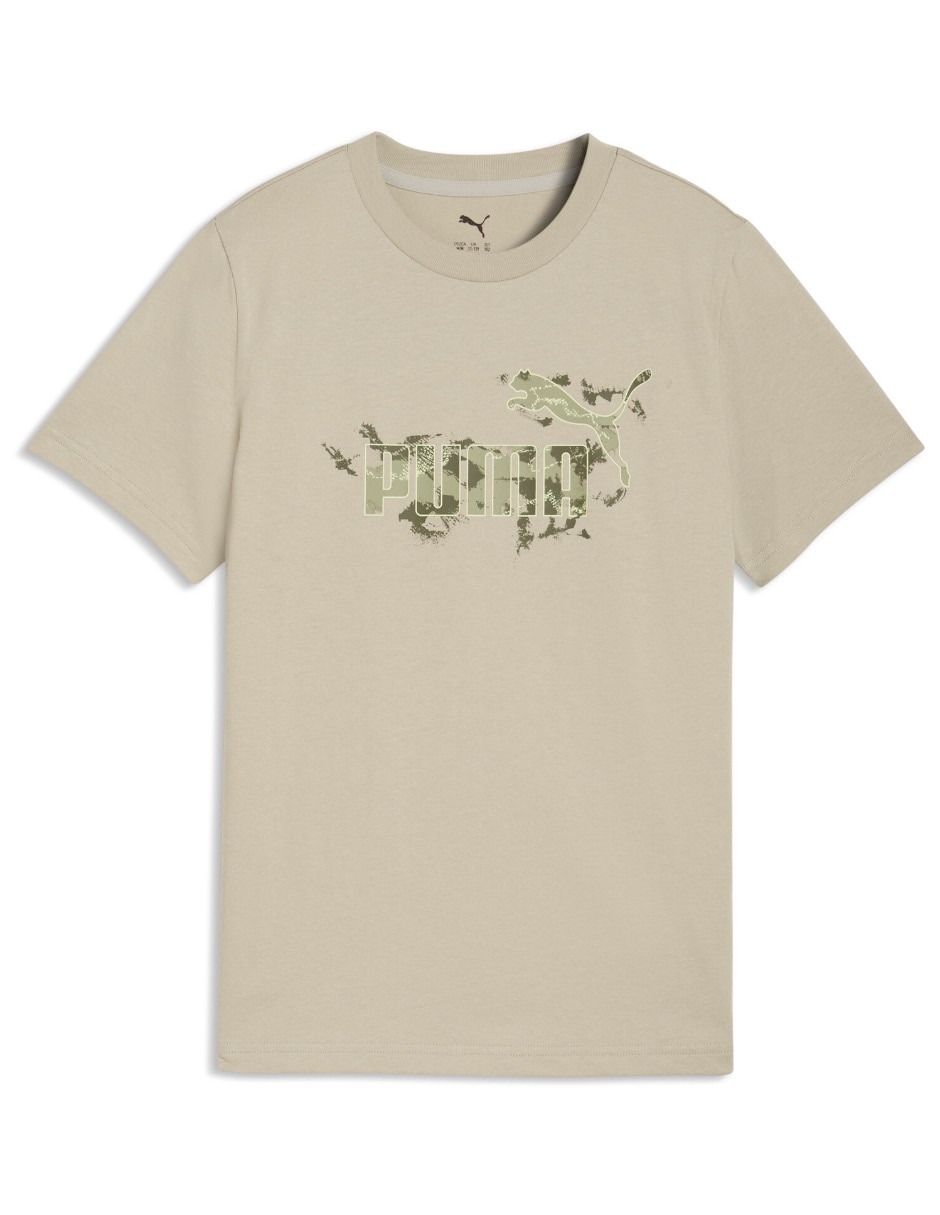 Playera deportiva para entrenamiento Puma Ess Camo Tee B de niño
