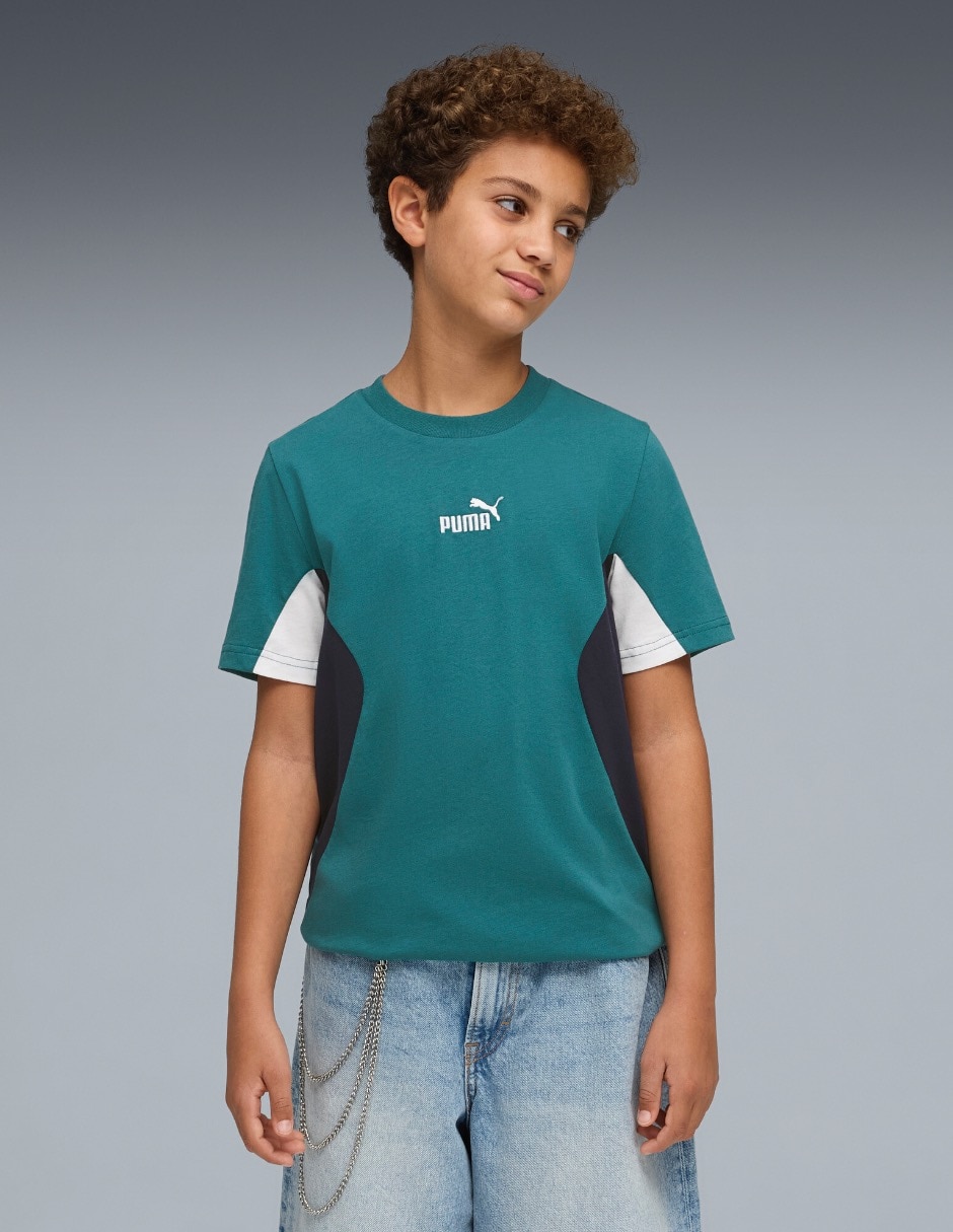 Playera deportiva para entrenamiento Ess Block Tee B de niño Playera deportiva para entrenamiento Ess Block Tee B de niño