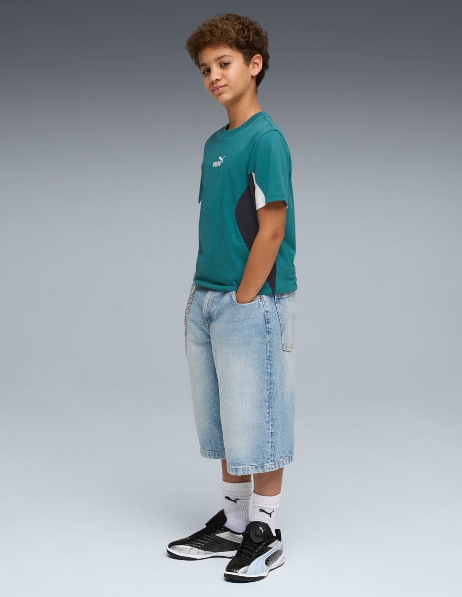 Playera deportiva para entrenamiento Ess Block Tee B de niño 5