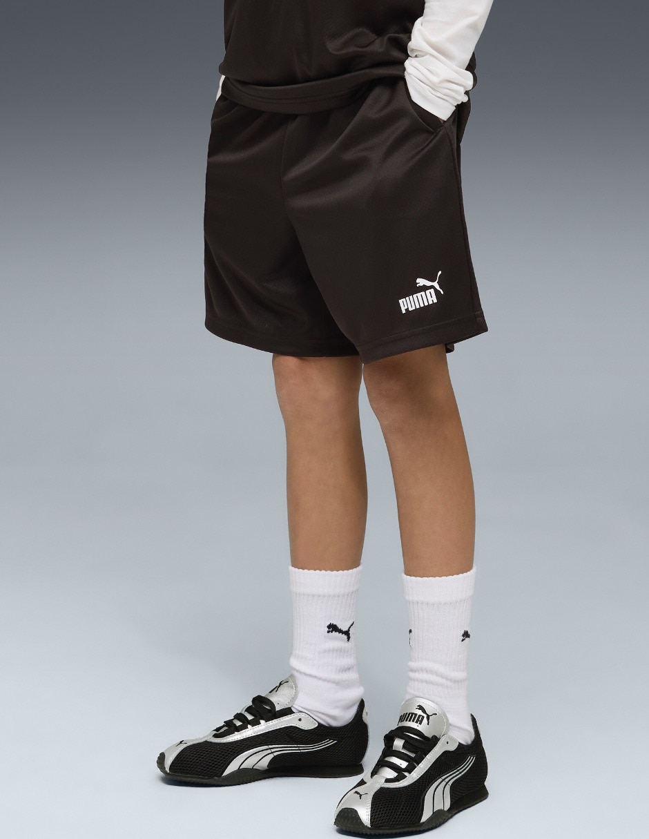 Short Puma Ess Elevated Relaxed Mesh Short para entrenamiento niño