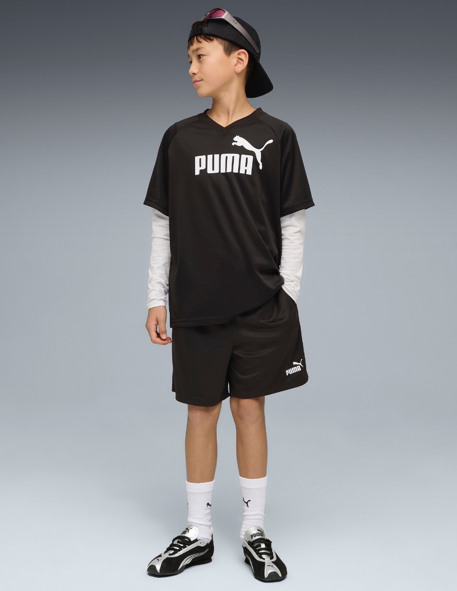Short Puma Ess Elevated Relaxed Mesh Short para entrenamiento niño
