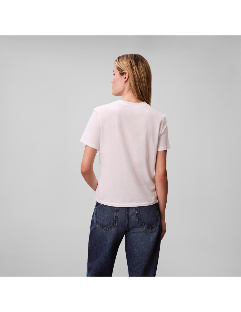 Playera manga corta cuello redondo para mujer 2
