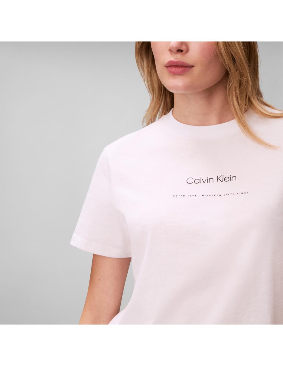 Playera manga corta cuello redondo para mujer 4