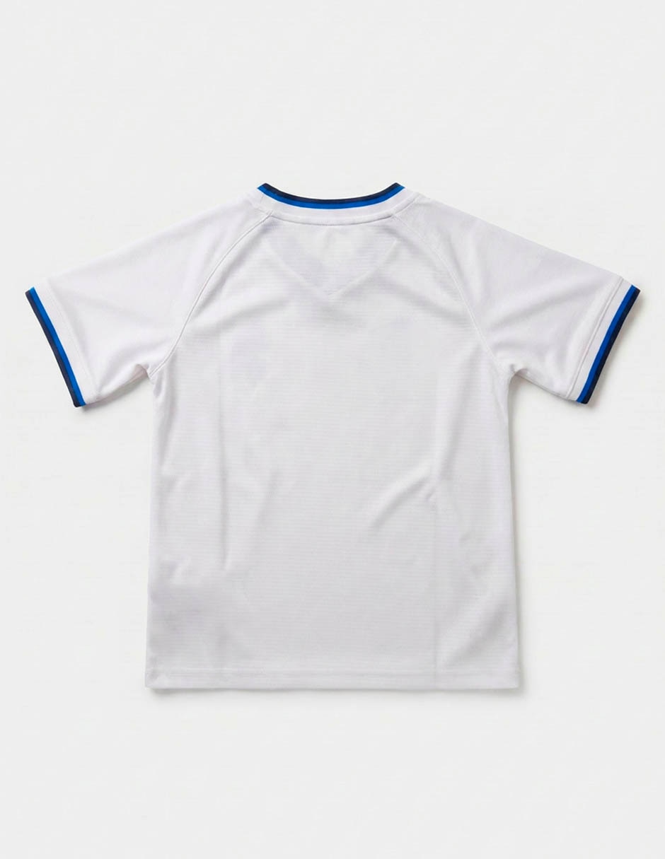 Jersey de real madrid club de tercer equipo manga corta fútbol fan para niño 4