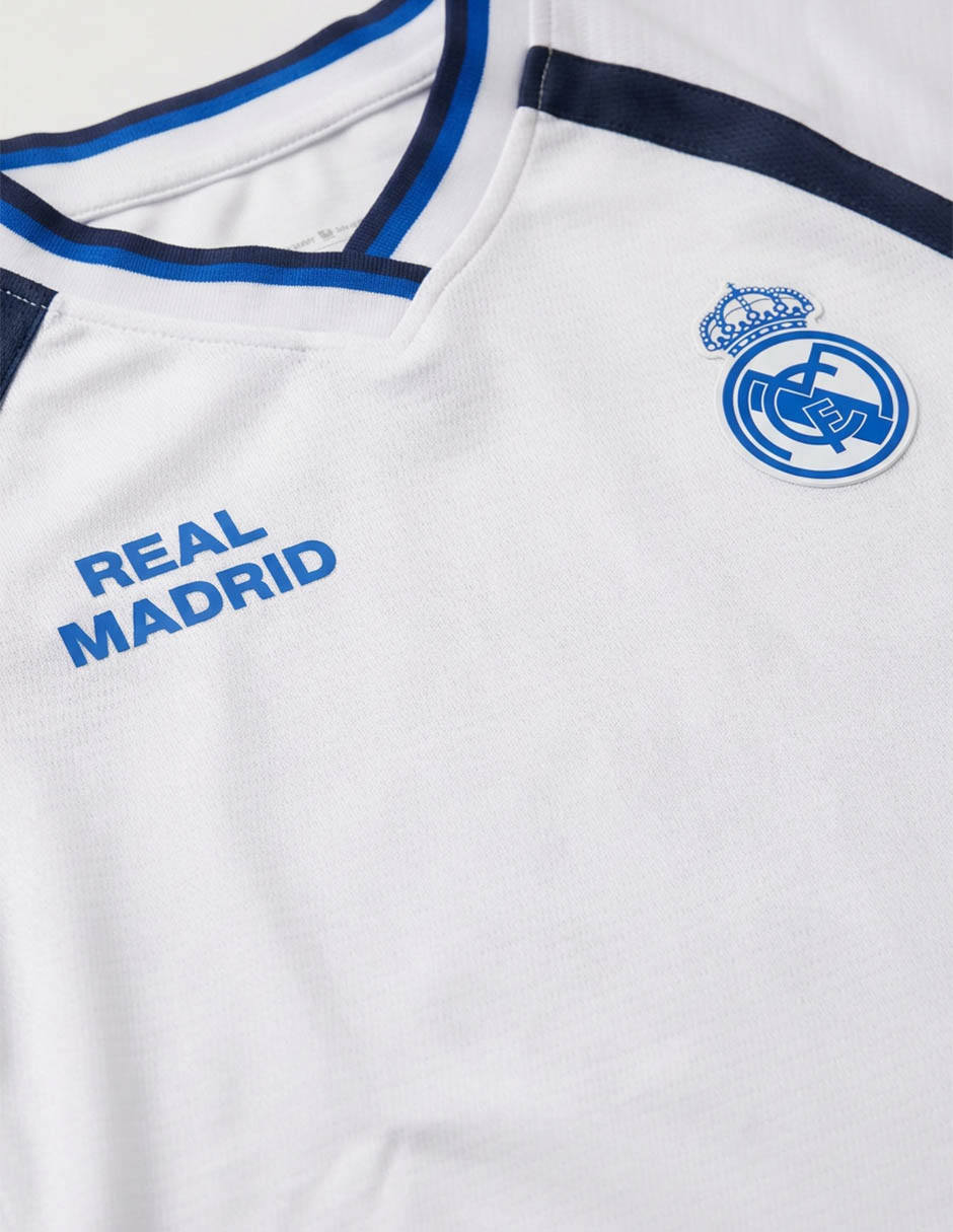 Jersey de real madrid club de tercer equipo manga corta fútbol fan para niño 5