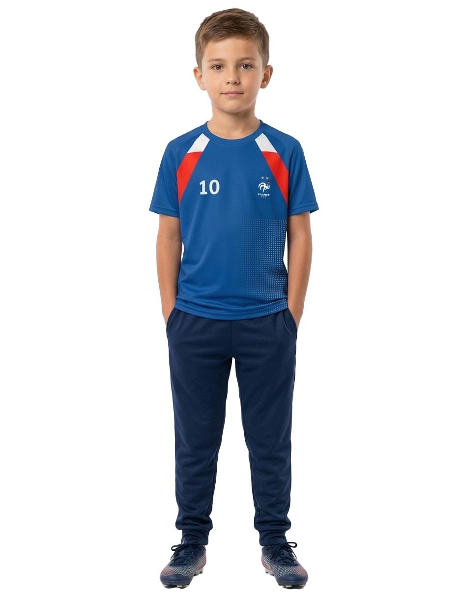 Playera deportivapara fœtbol selección de fœtbol de francia de niño Playera deportivapara fœtbol selección de fœtbol de francia de niño