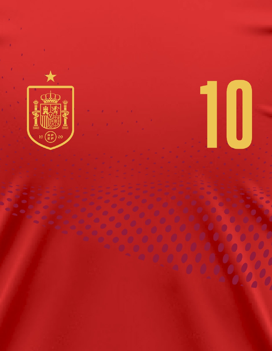 Playera deportivapara fœtbol equipos internacionales selección de fœtbol de españa de niño