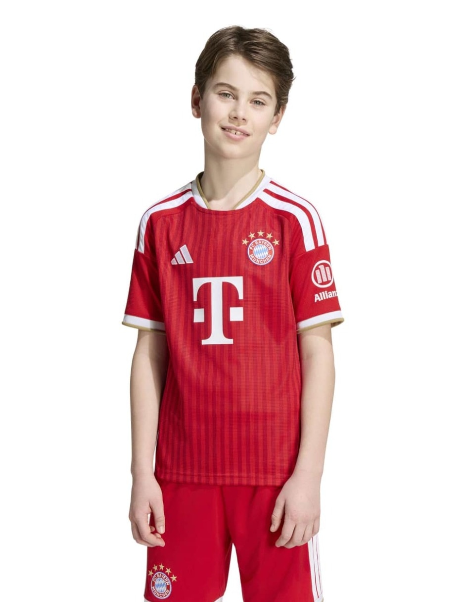 Jersey de Bayern Munich local manga corta Adidas jugador para niño