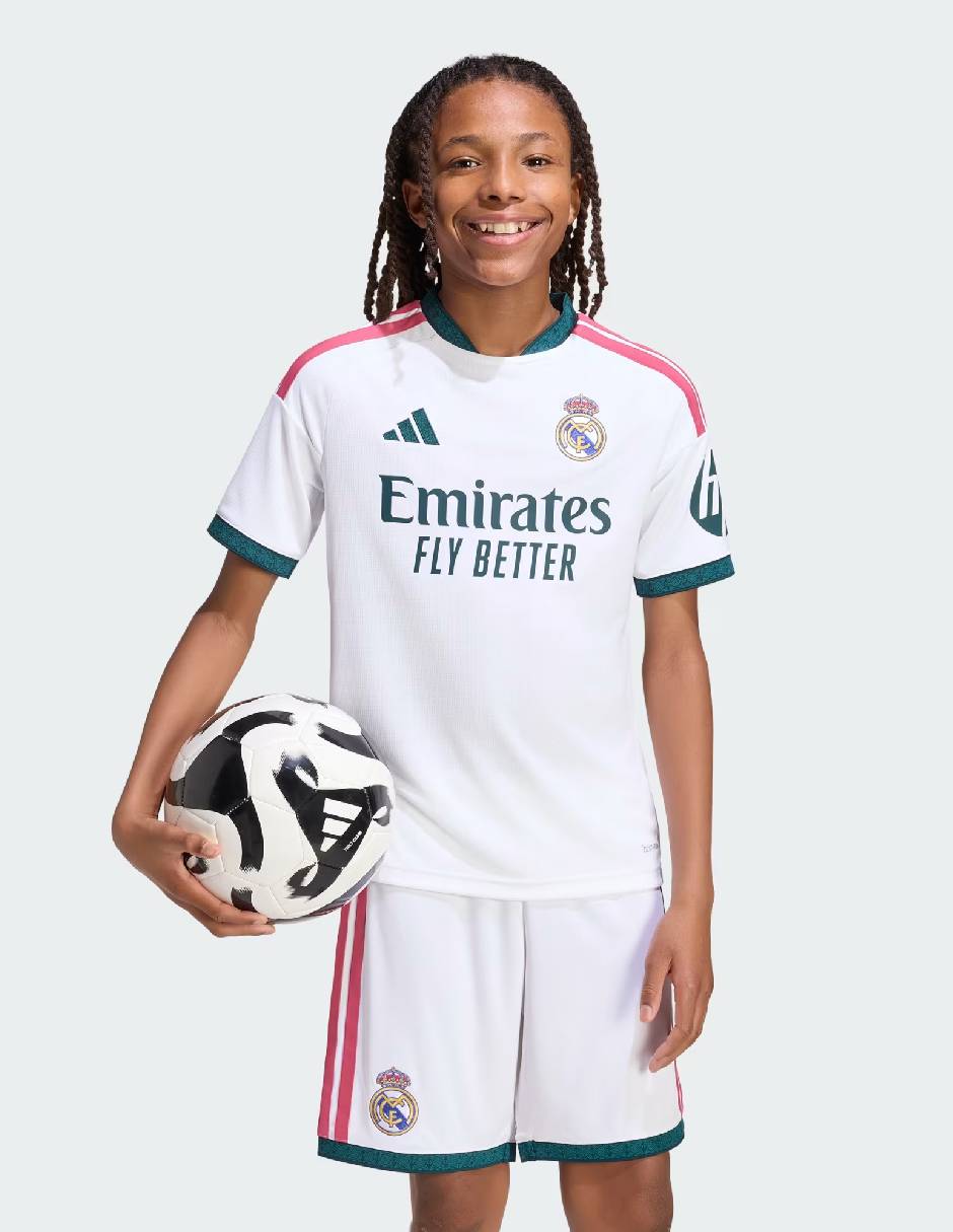 Jersey de Real Madrid Club de Fútbol entrenamiento Adidas jugador para niño