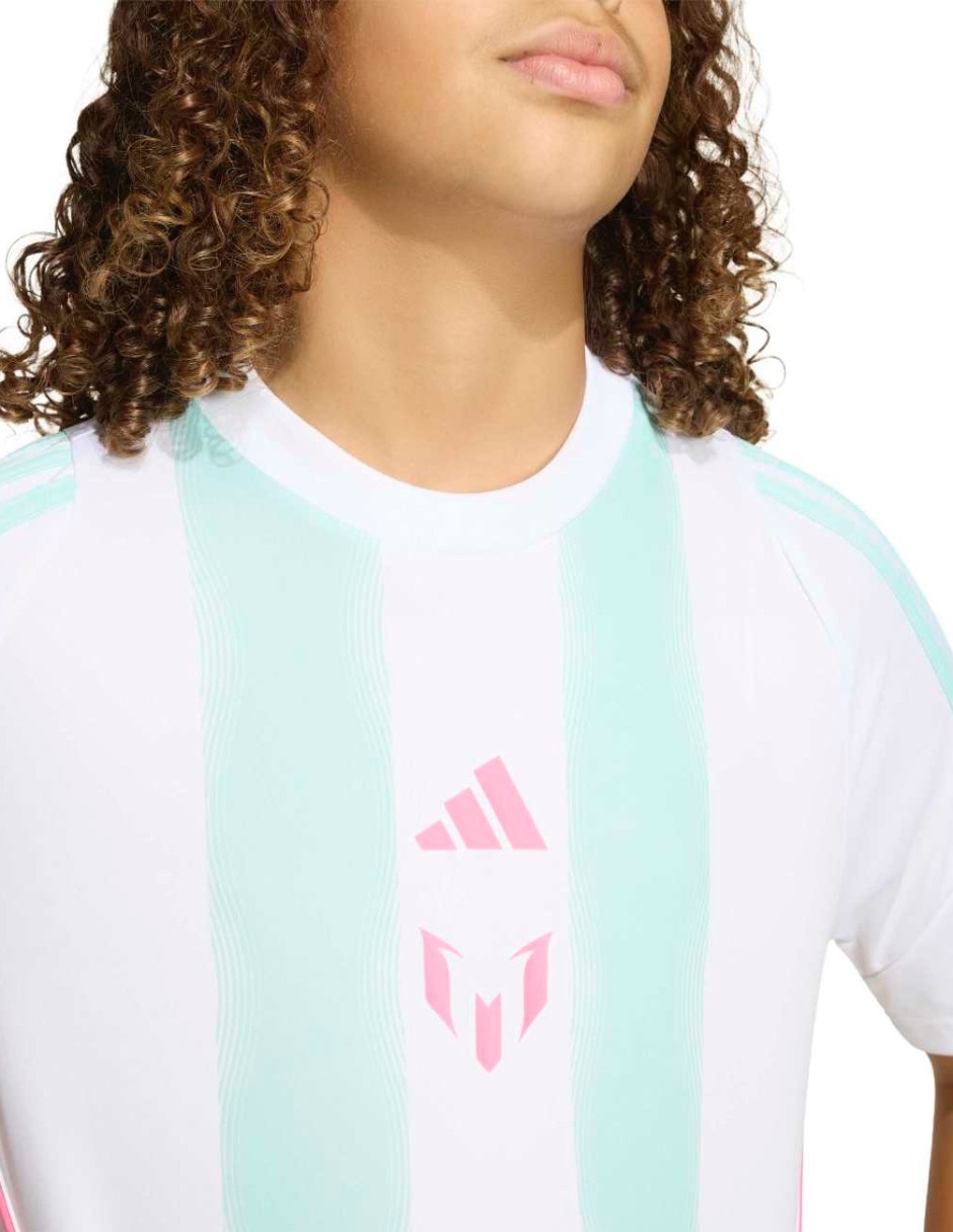 Jersey de entrenamiento de lionel messi manga corta Adidas jugador para niño