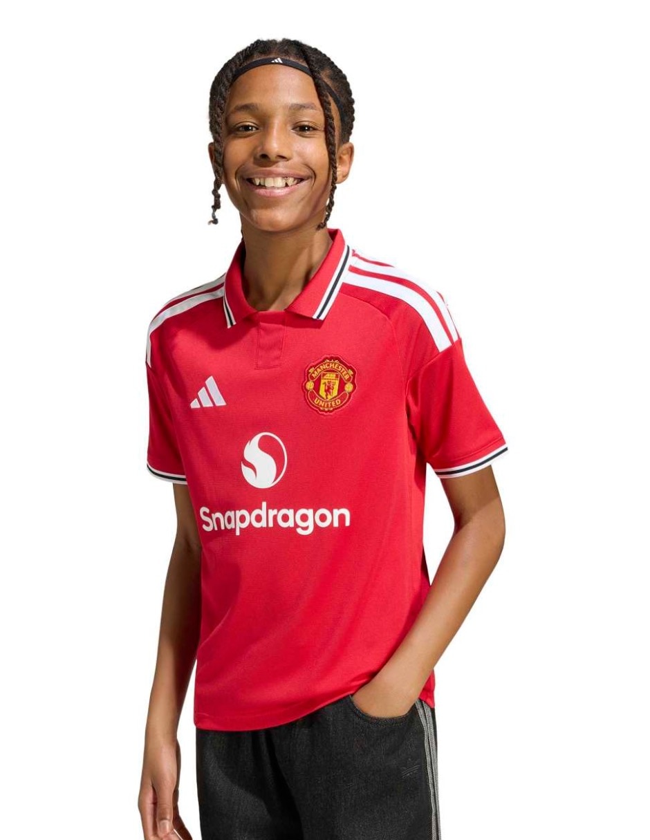 Jersey de manchester united entrenamiento de manga corta jugador para niño