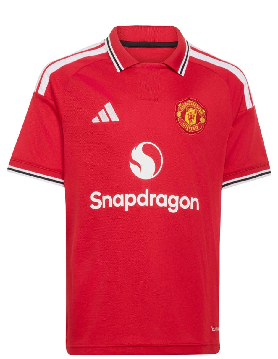 Jersey de manchester united entrenamiento de manga corta jugador para niño 3