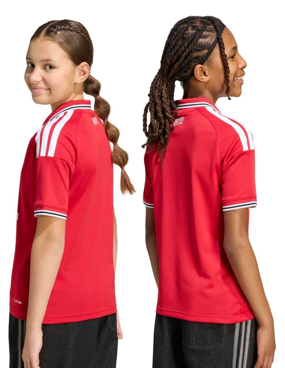 Jersey de manchester united entrenamiento de manga corta jugador para niño 4