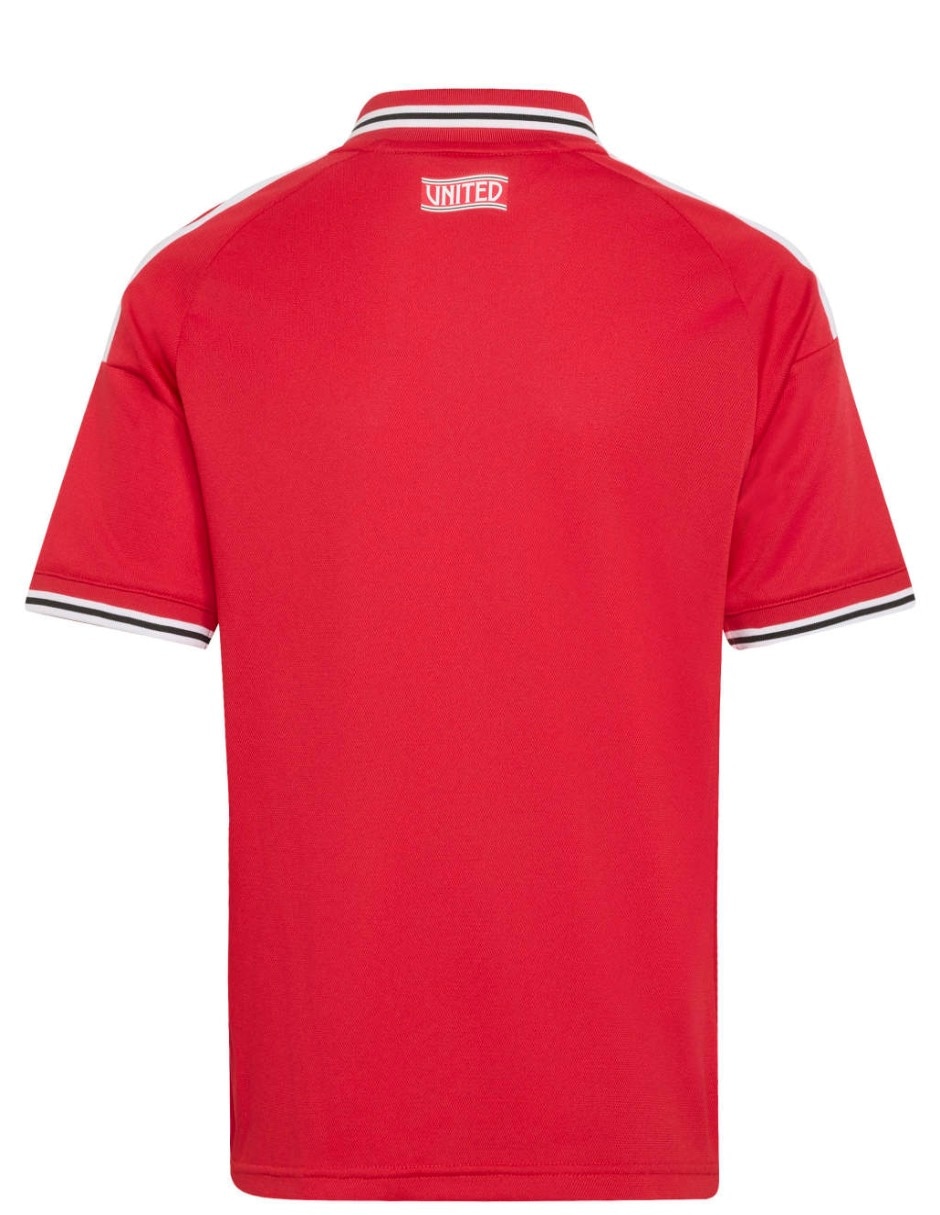 Jersey de manchester united entrenamiento de manga corta jugador para niño 6