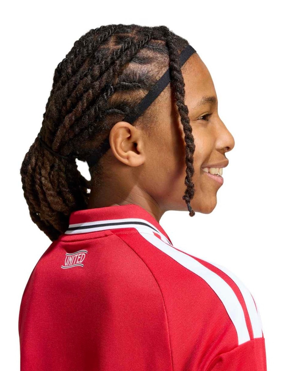 Jersey de manchester united entrenamiento de manga corta jugador para niño 8