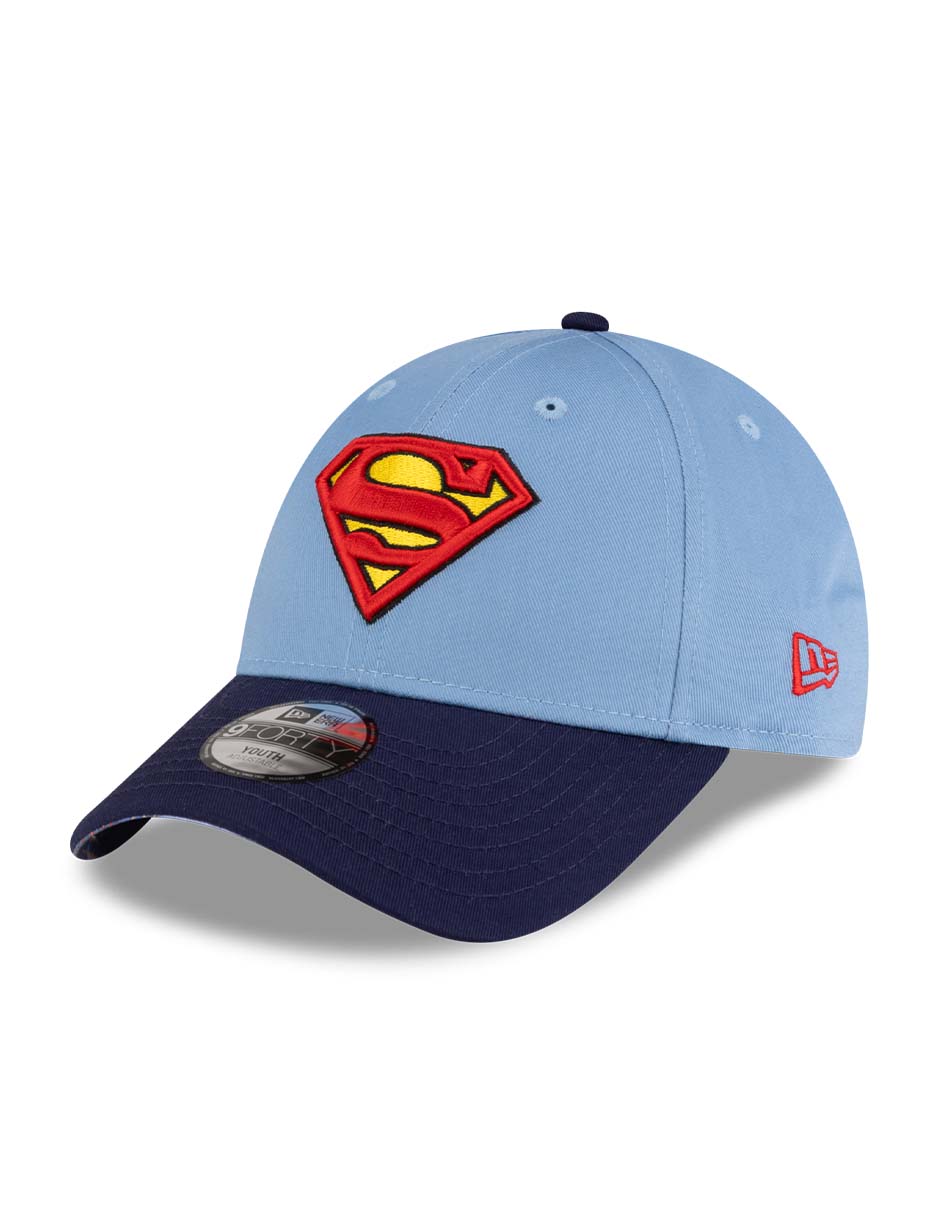 Gorra visera curva correa ajustable para entretenimiento new era k dc superman para niño