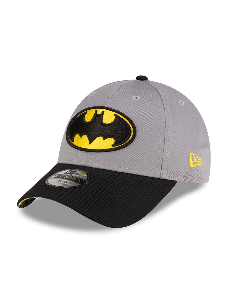 Gorra visera curva correa ajustable para entretenimiento new era k dc batman para niño