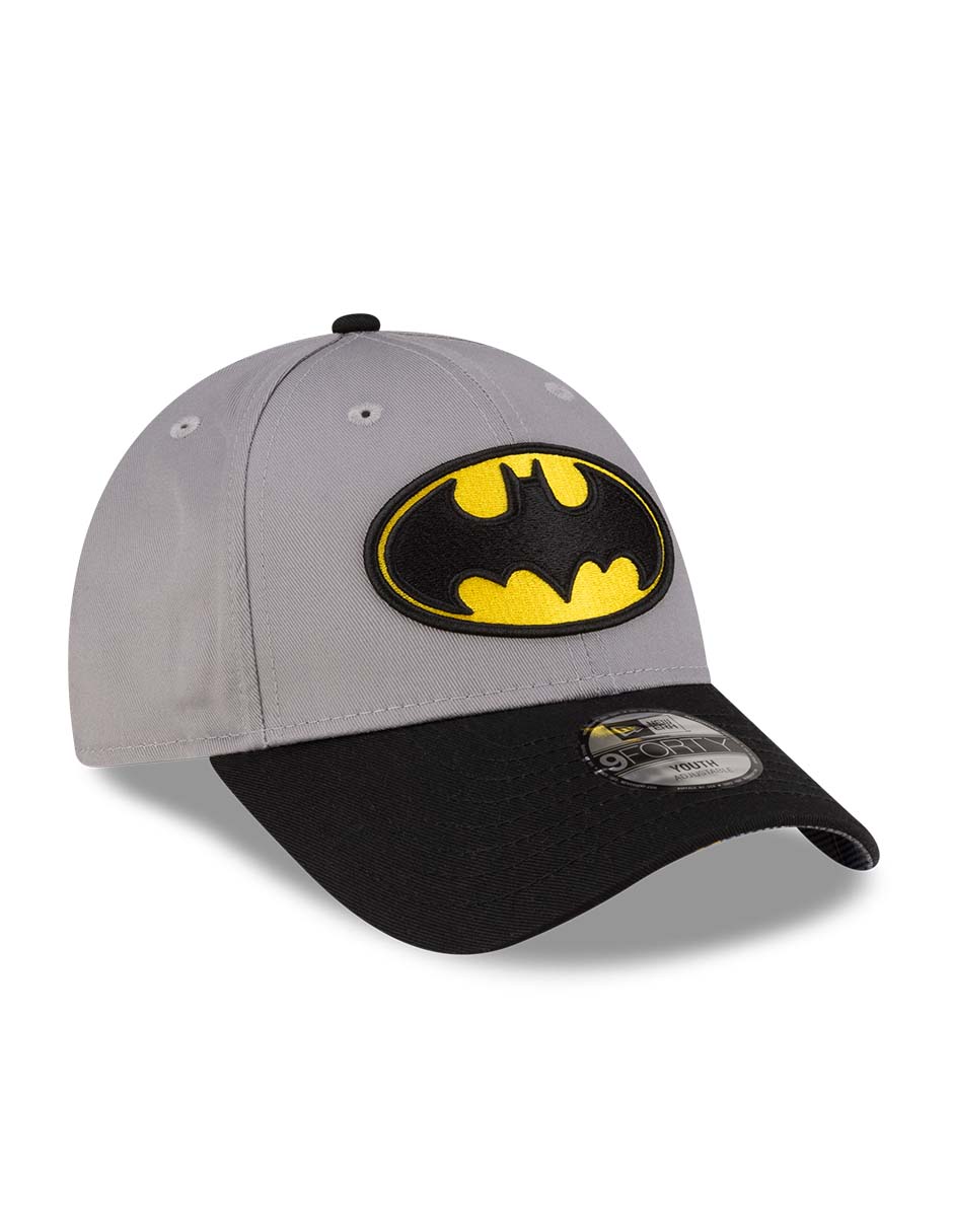 Gorra visera curva correa ajustable para entretenimiento new era k dc batman para niño