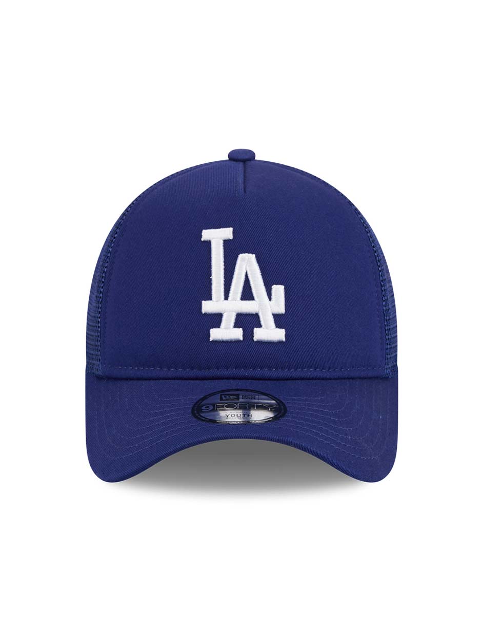 Gorra visera curva correa ajustable para béisbol new era evergreen mlb los angeles dodgers para niño