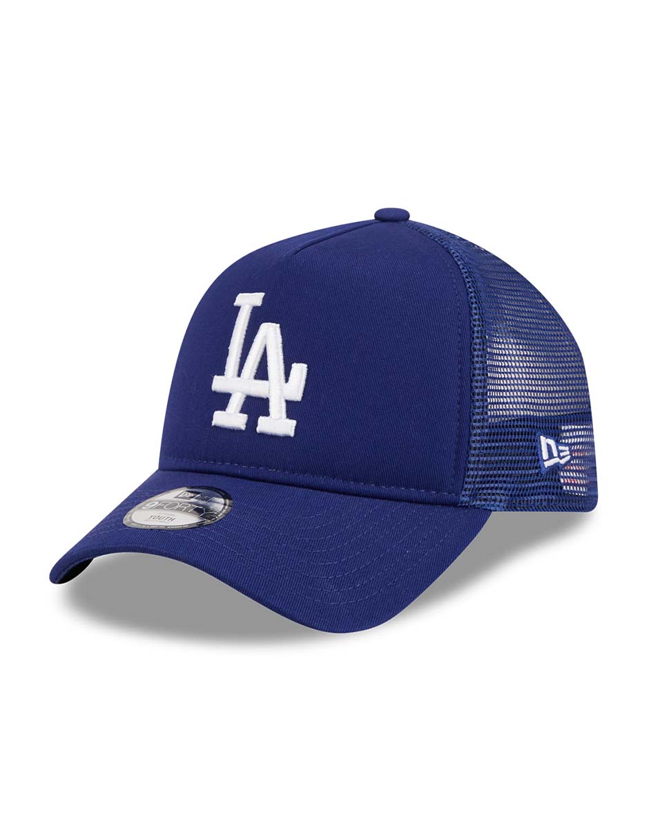 Gorra visera curva correa ajustable para béisbol new era evergreen mlb los angeles dodgers para niño
