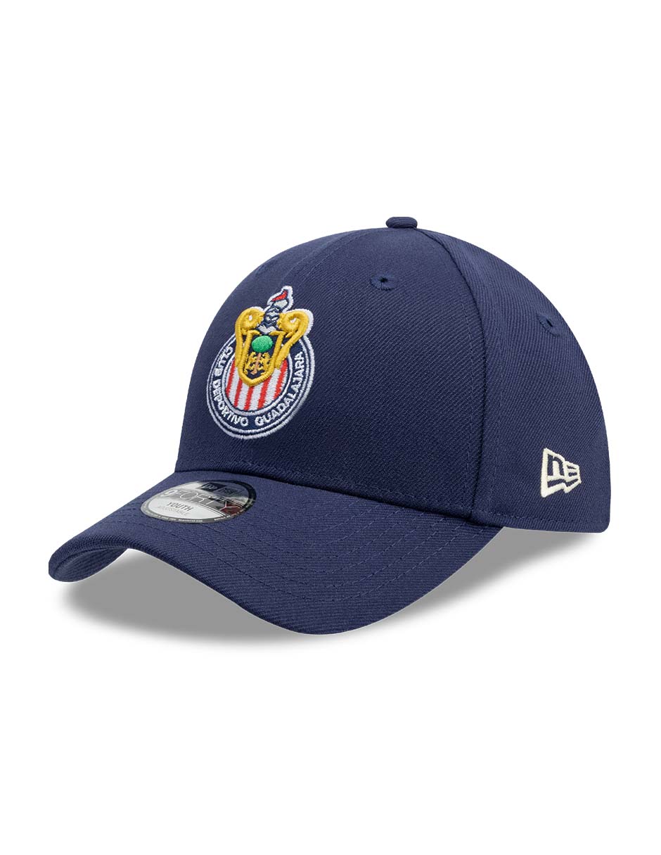 Gorra visera curva correa ajustable para fútbol new era classics stock catalog fútbol club deportivo guadalajara para niño