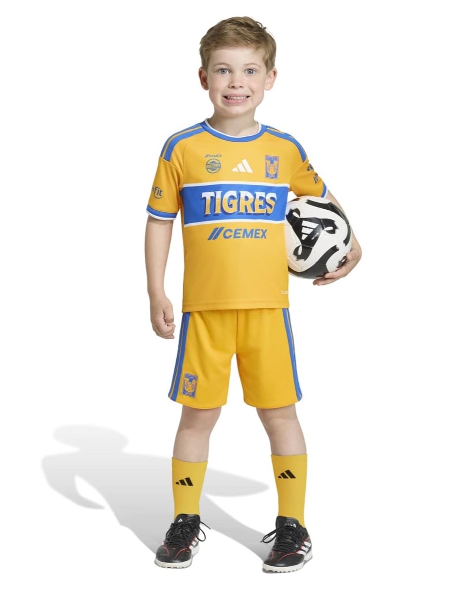 Conjunto short deportivo tigres de algodón para niño