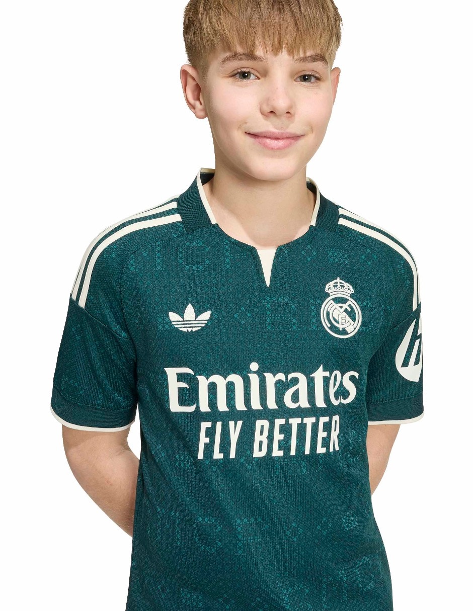 Jersey de real madrid club de fútbol visitante manga corta para niño 9