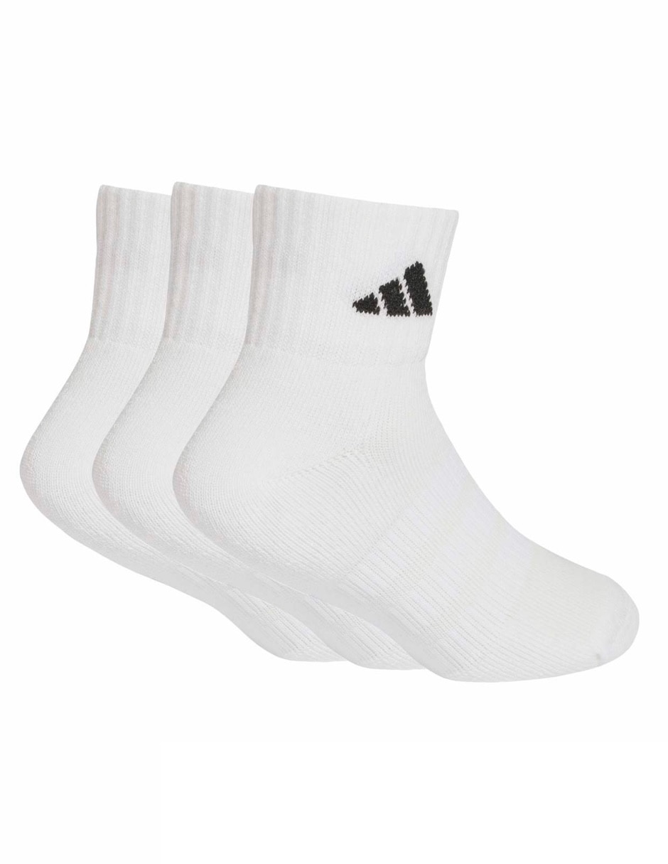 Calceta comfort para entrenamiento Adidas para niño 3 pares
