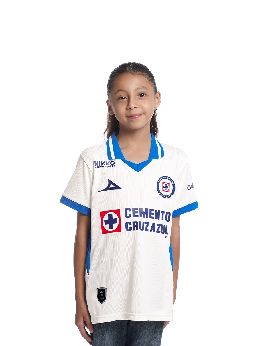 Jersey de club de fútbol Cruz Azul visitante de manga corta fan unisex Jersey de club de fútbol Cruz Azul visitante de manga corta fan unisex