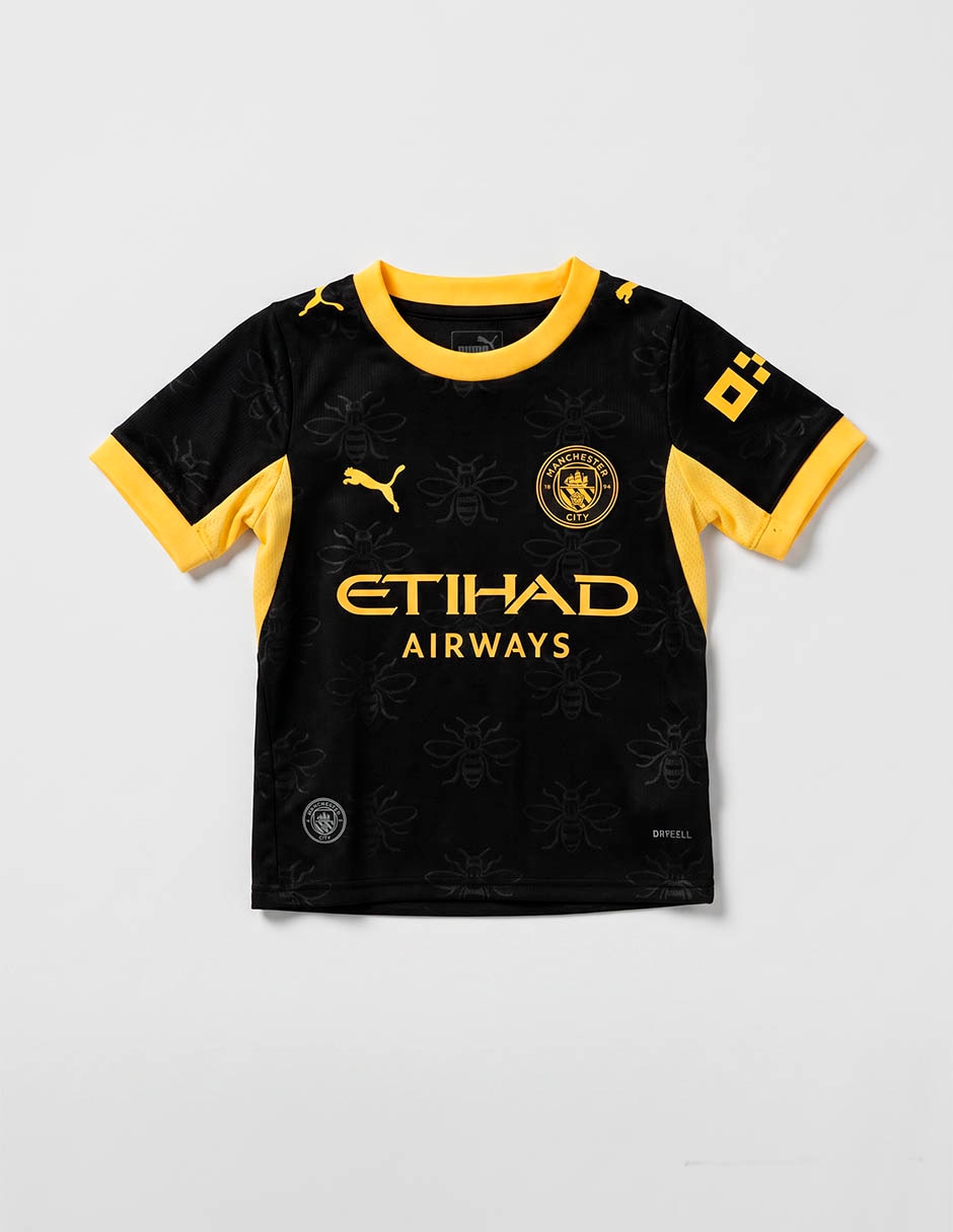 Jersey de manchester city visitante de manga corta jugador para niño Jersey de manchester city visitante de manga corta jugador para niño