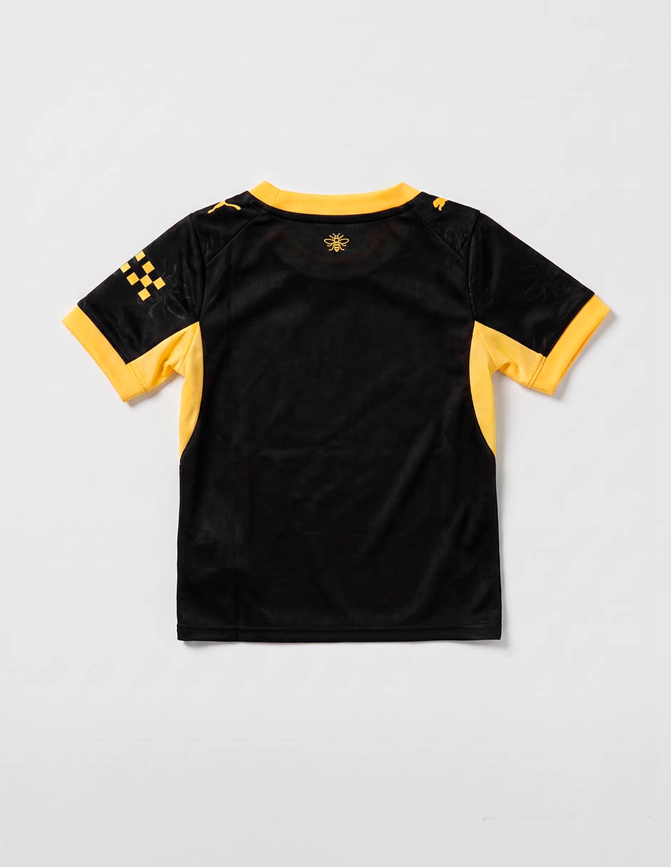 Jersey de manchester city visitante de manga corta jugador para niño 5