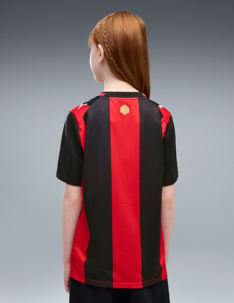 Jersey de ac milan local de manga corta jugador para niño 5