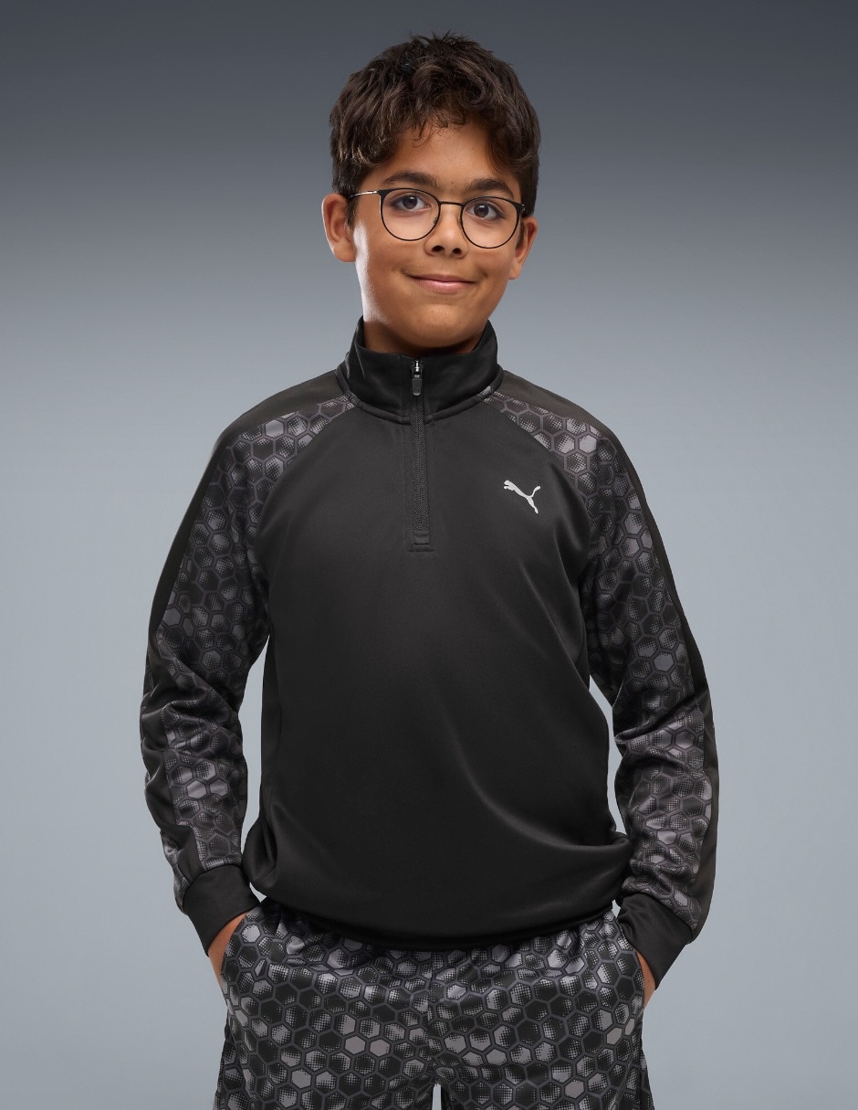 Sudadera Tad Ess Aop Poly Quarterzip B para bebé niño Sudadera Tad Ess Aop Poly Quarterzip B para bebé niño