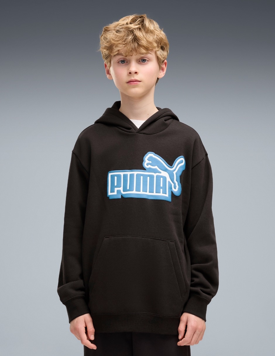 Sudadera cuello redondo con capucha para niño