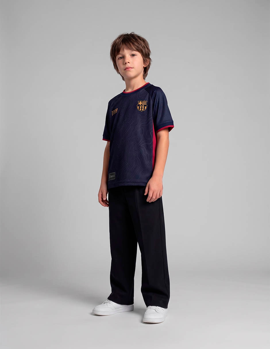 Playera deportiva para fútbol fútbol club barcelona para niño 4