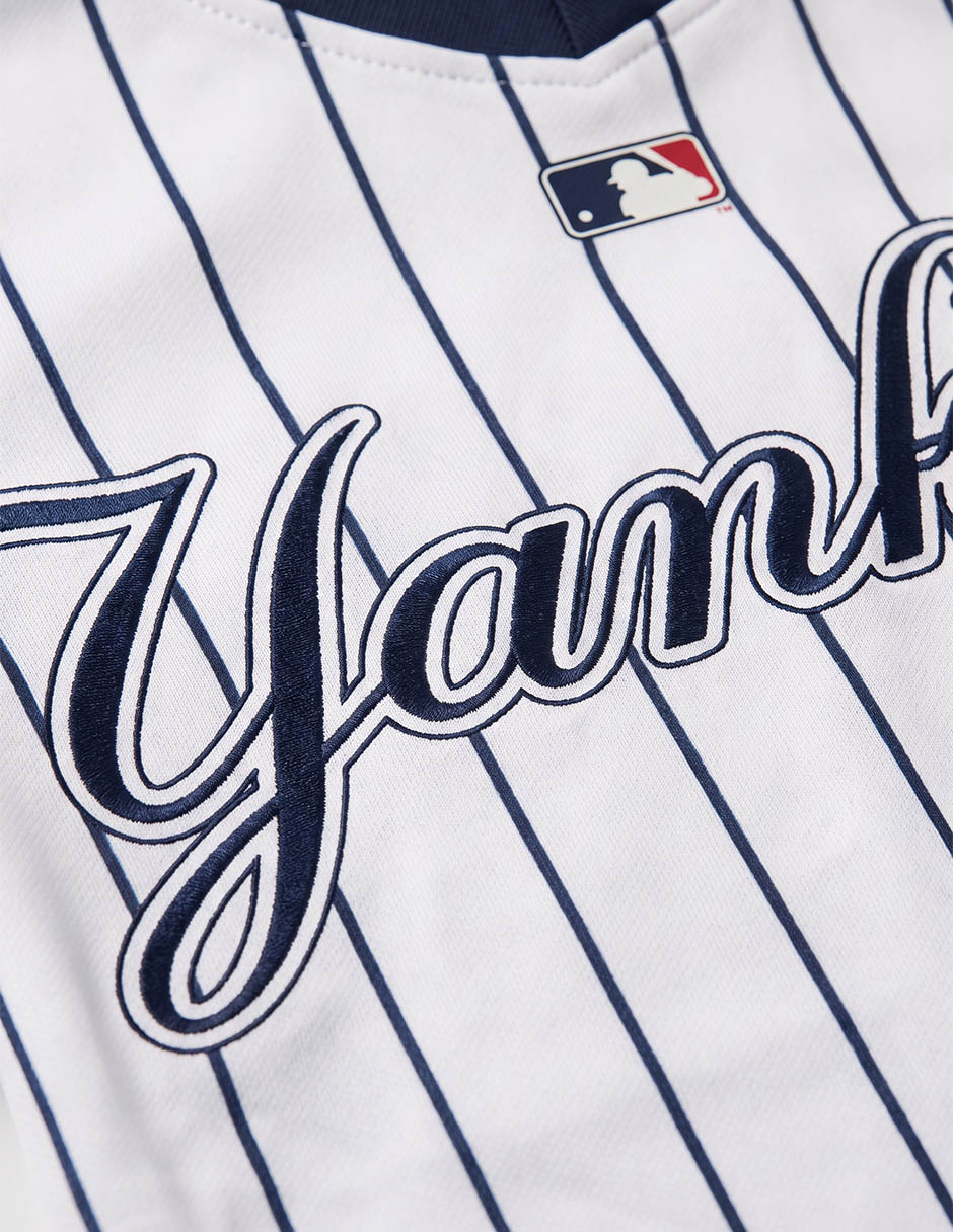 Jersey de new york yankees conmemorativo de manga corta para niño 4