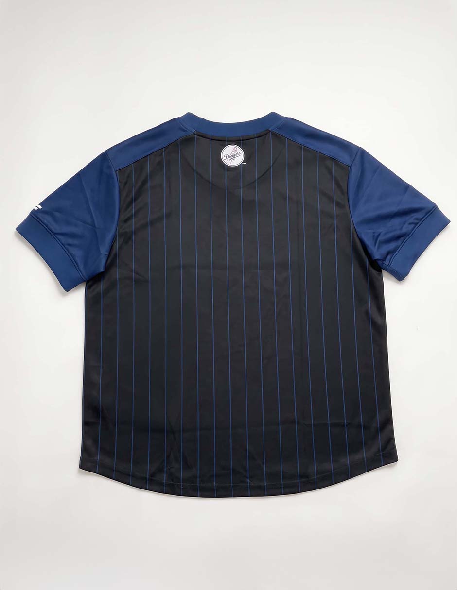 Jersey de los angeles dodgers conmemorativo manga corta jugador para niño 5