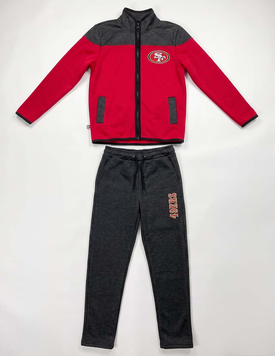 Conjunto deportivo regular con cierre para niño