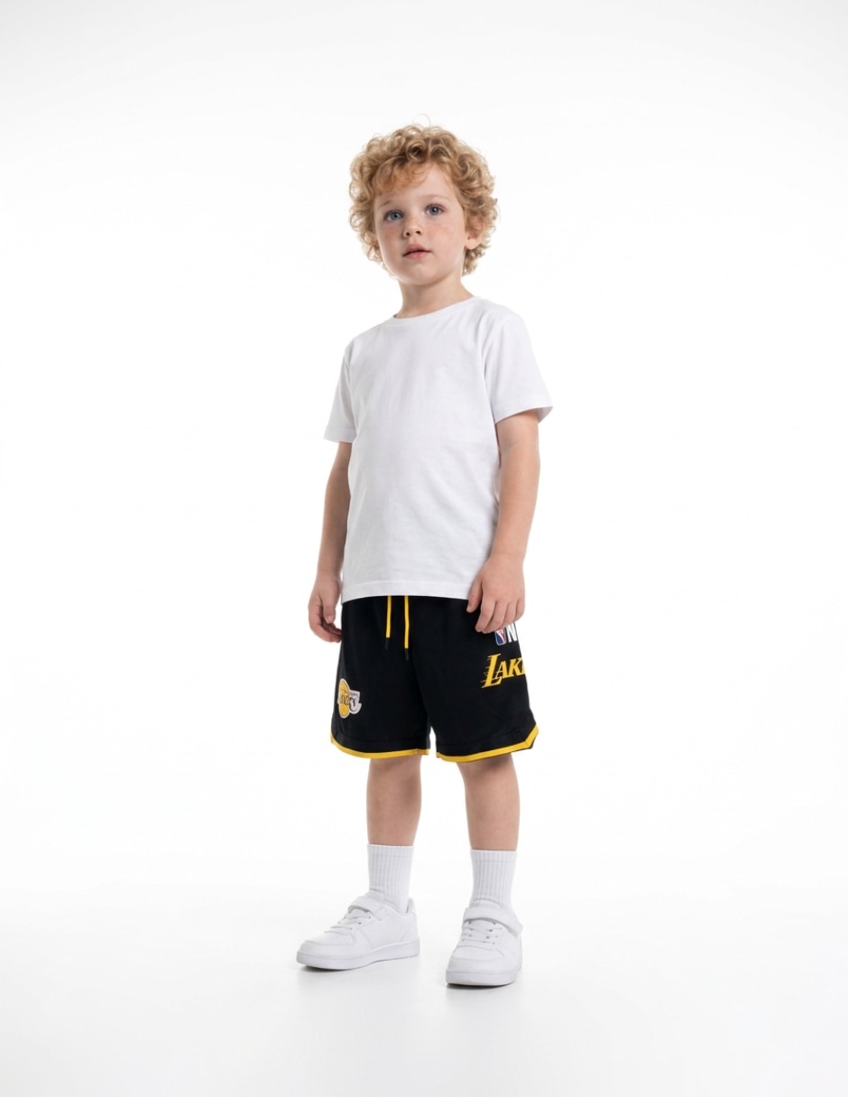 Short con bolsillos para Básquetbol niño Short con bolsillos para Básquetbol niño