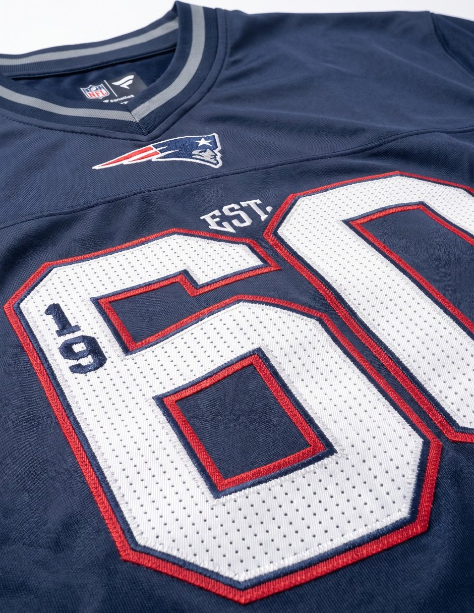 Jersey de New England Patriots de jugador de manga corta para niño 5