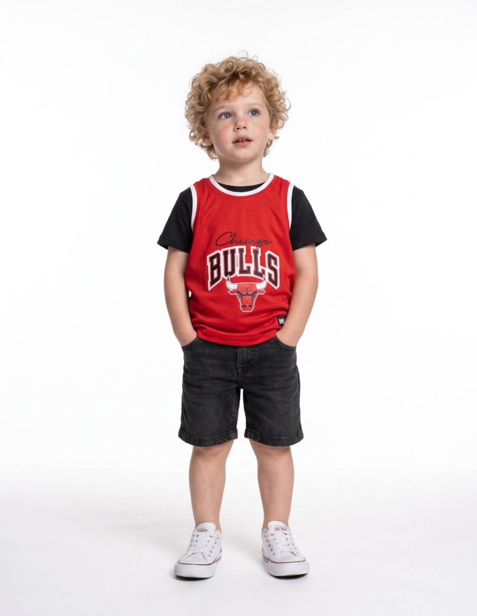 Jersey de Chicago Bulls conmemorativo de jugador para niño