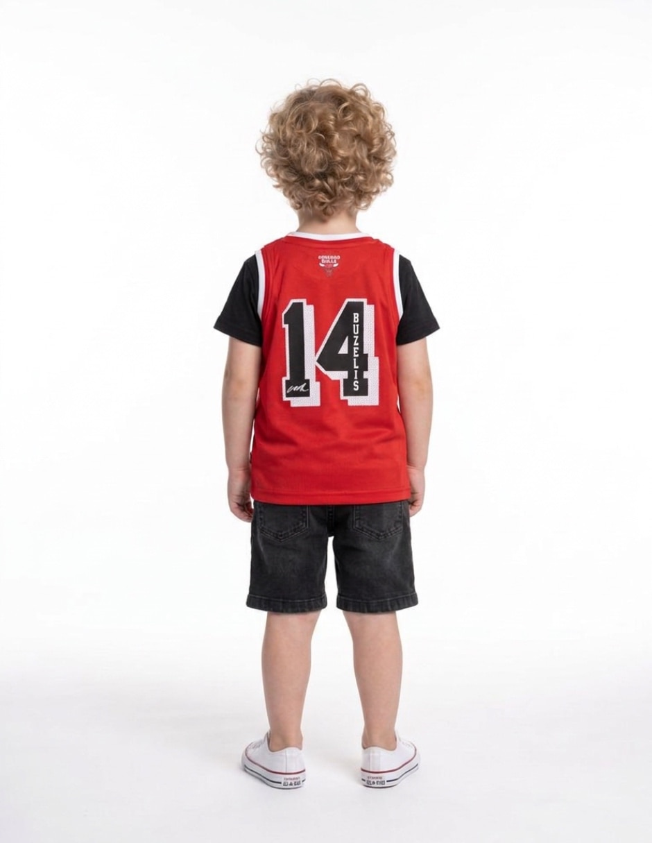 Jersey de Chicago Bulls conmemorativo de jugador para niño 2