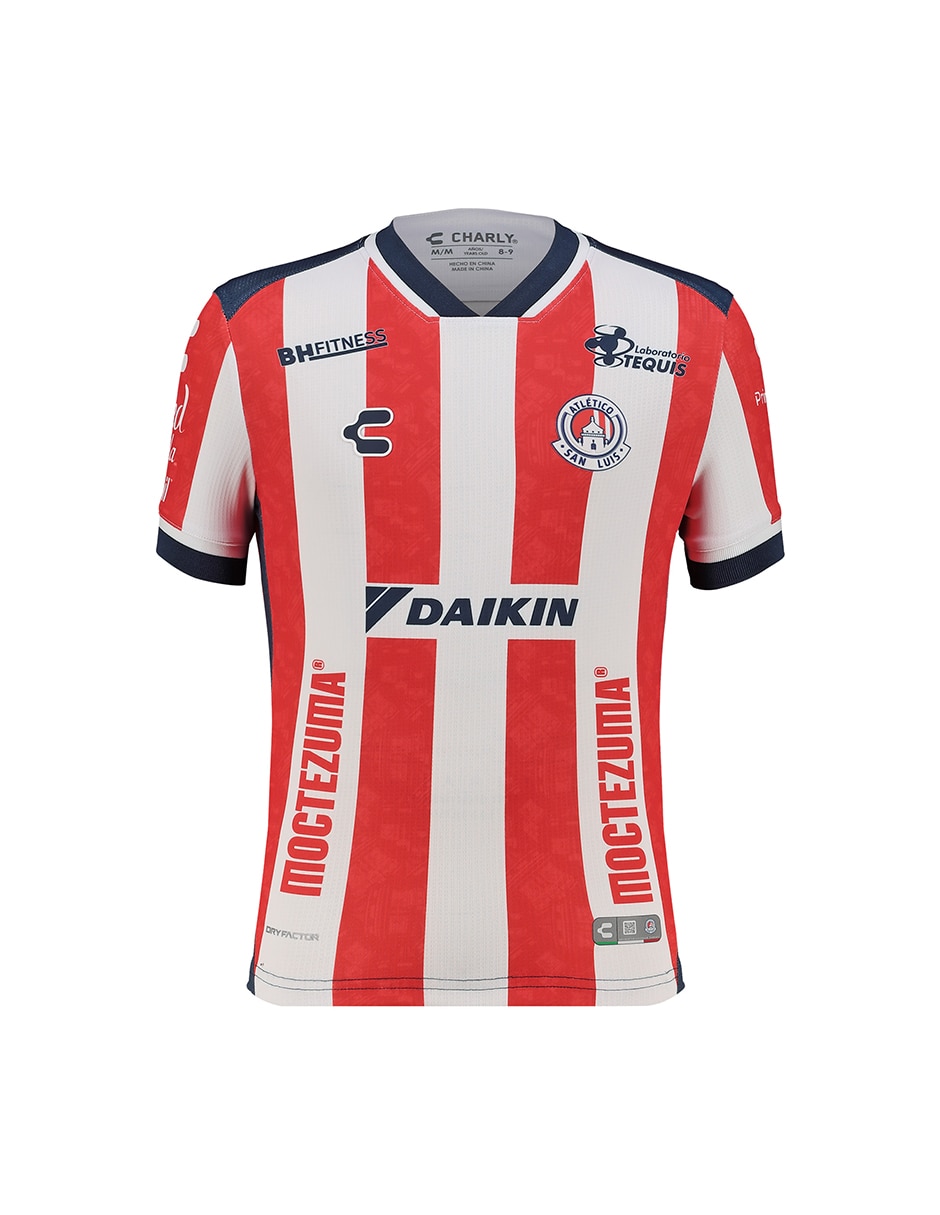 Jersey de atlético san luis local de manga corta para niño