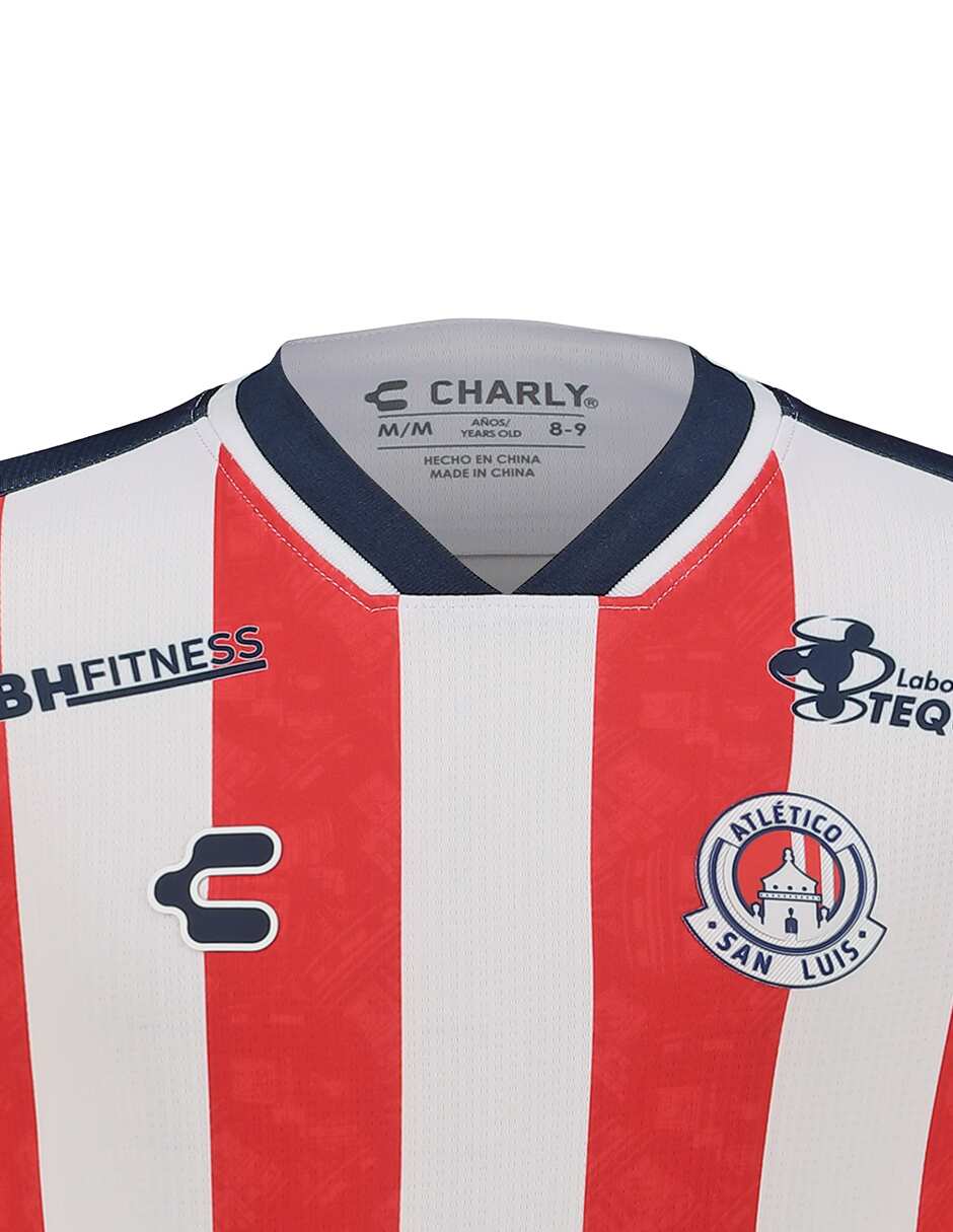 Jersey de atlético san luis local de manga corta para niño