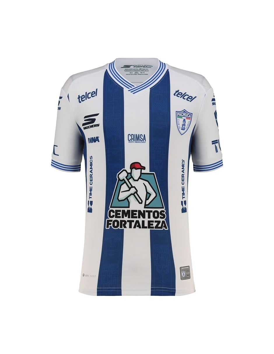 Jersey de club de fútbol pachuca local de manga corta para niño