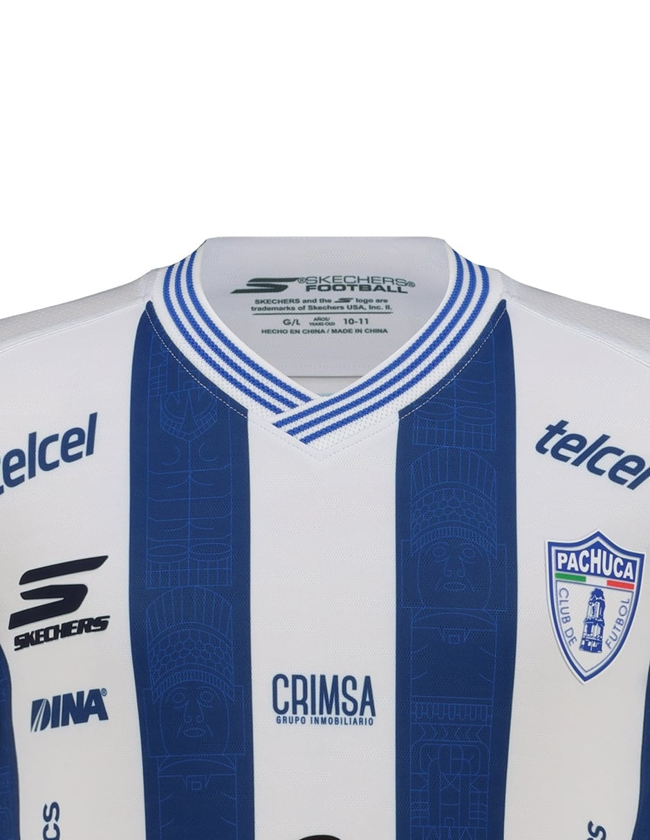 Jersey de club de fútbol pachuca local de manga corta para niño